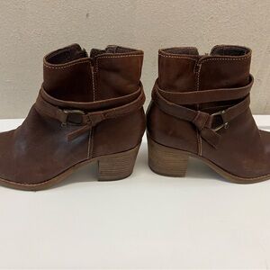 Sperry Brown Ankle Booties with Rustic Charm